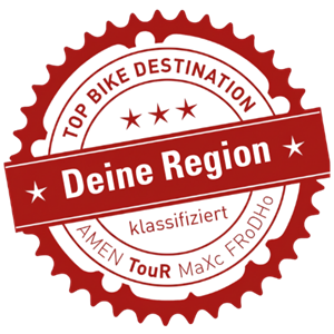 Siegel TOP BIKE DESTINATION – klassifizierte Region